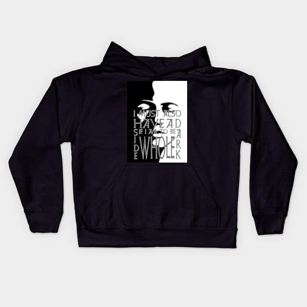 Carl Jung - Dark Side. Kids Hoodie by OriginalDarkPoetry